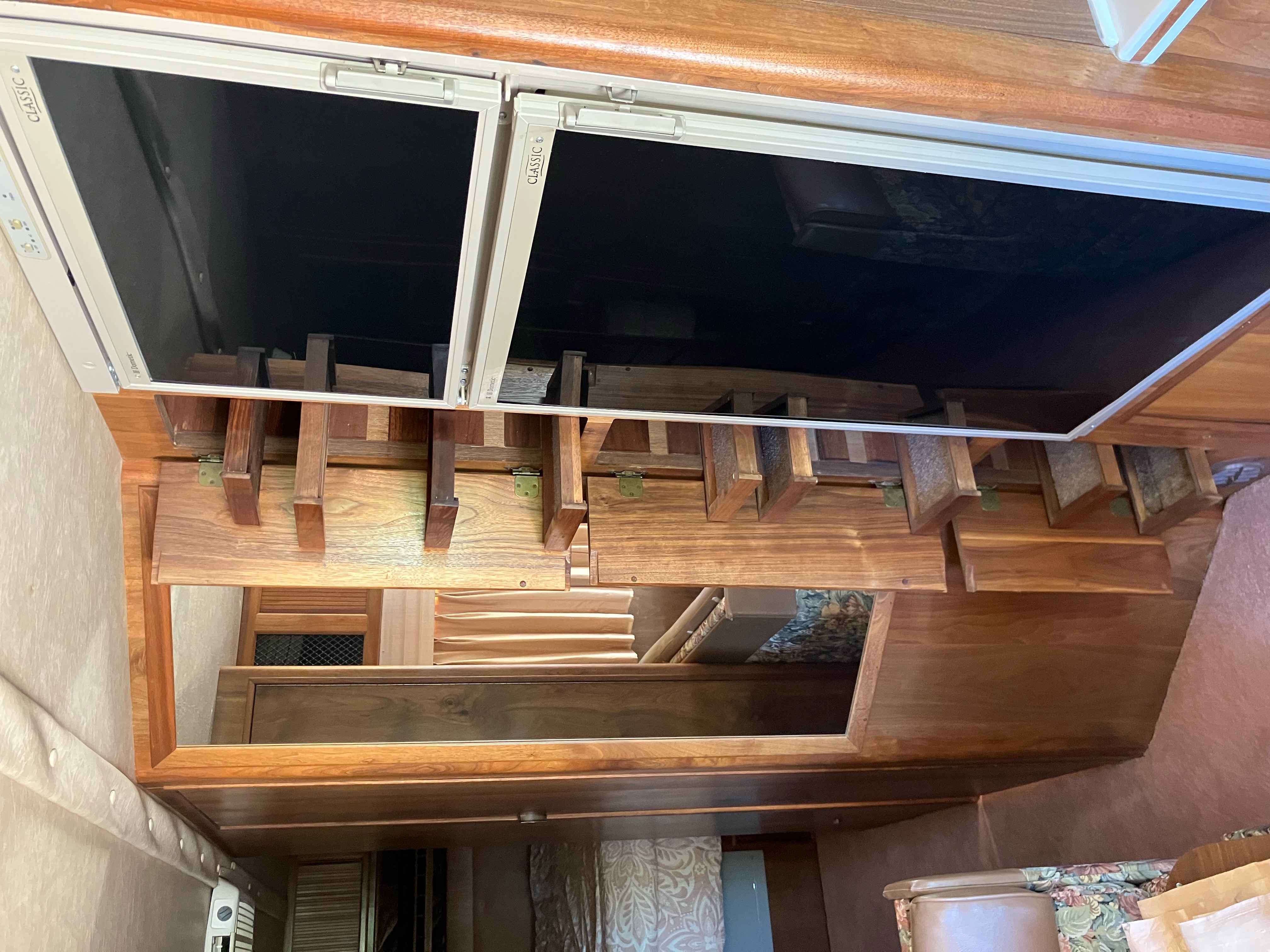 Vacuum system under sofa